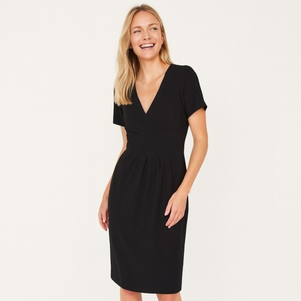VTG Evan Picone‎ Sz 8 LBD Sheath Work Office Party Capsule Preppy Party Corpcore